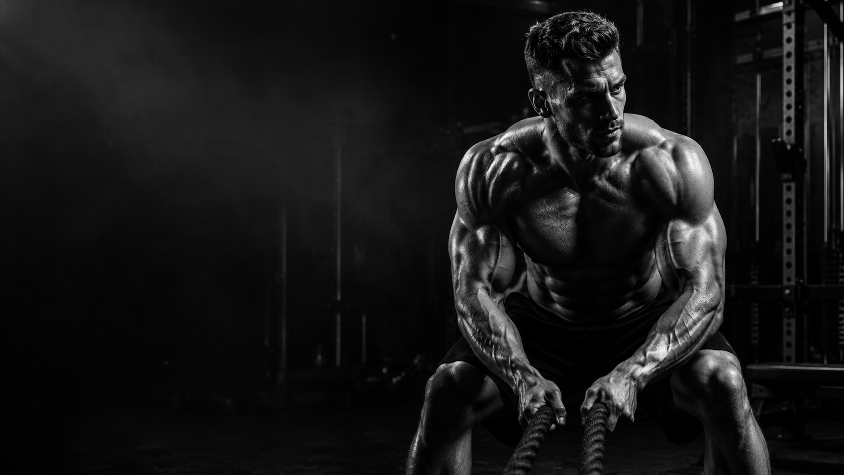 Personal trainer aan het werk